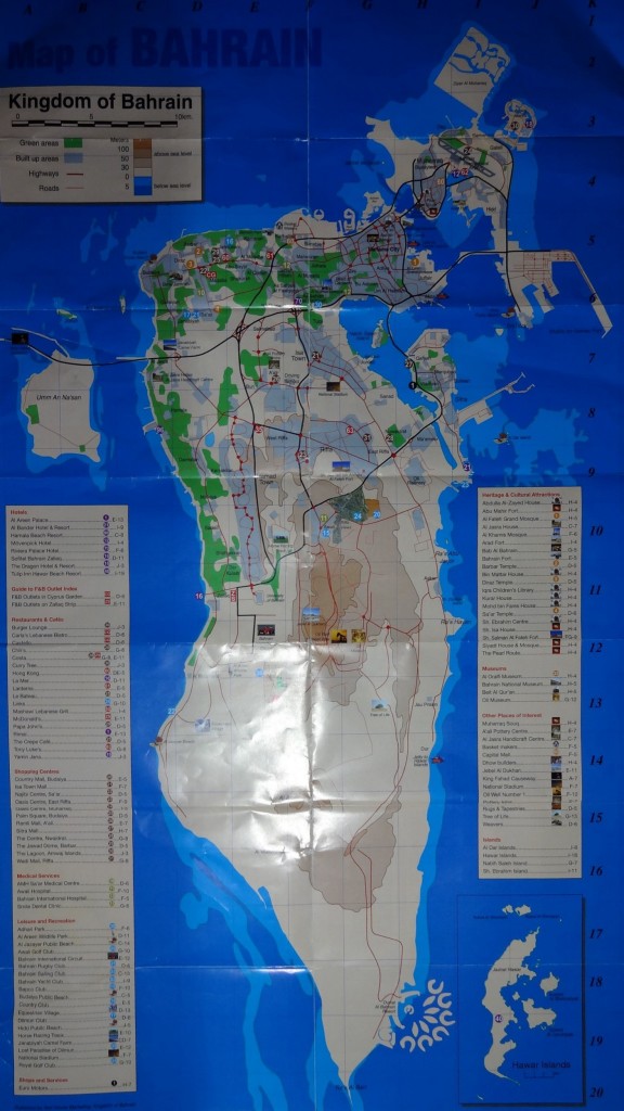 Bahrain - Tourist Map
