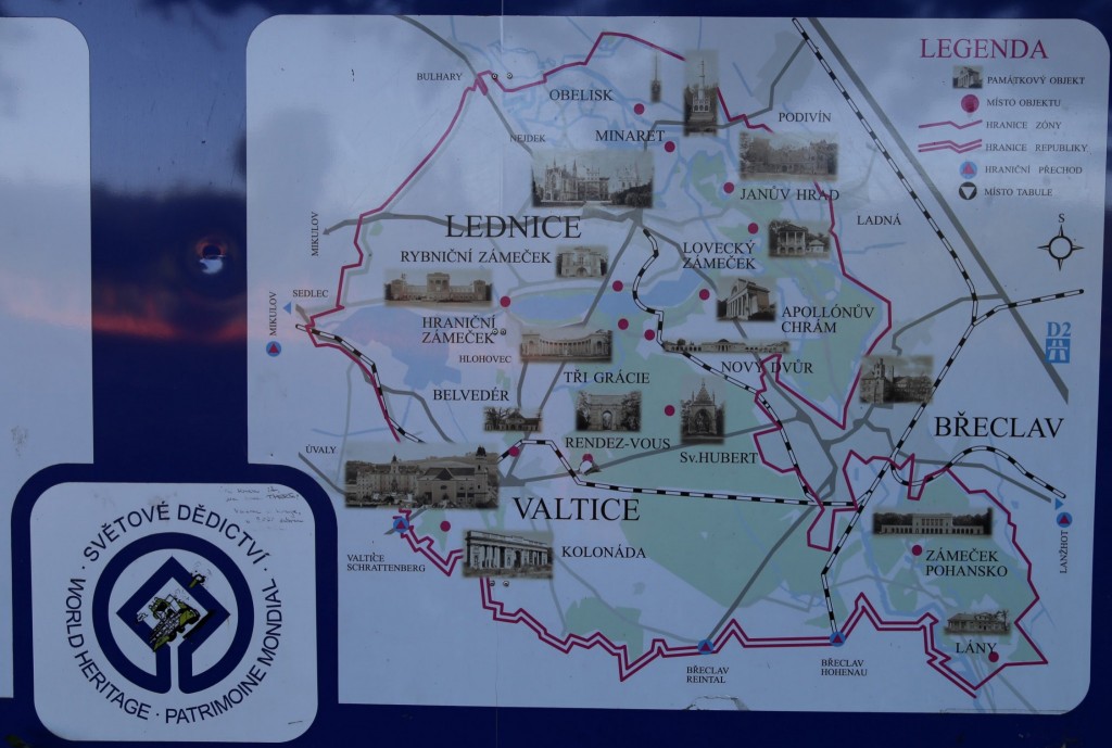 Lednice-Valtice Cultural Landscape Map