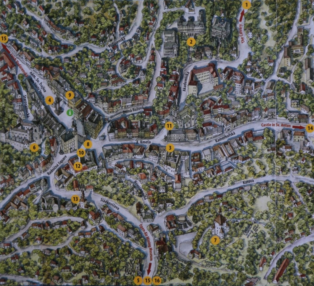 Tourist Map Banska Stiavnica