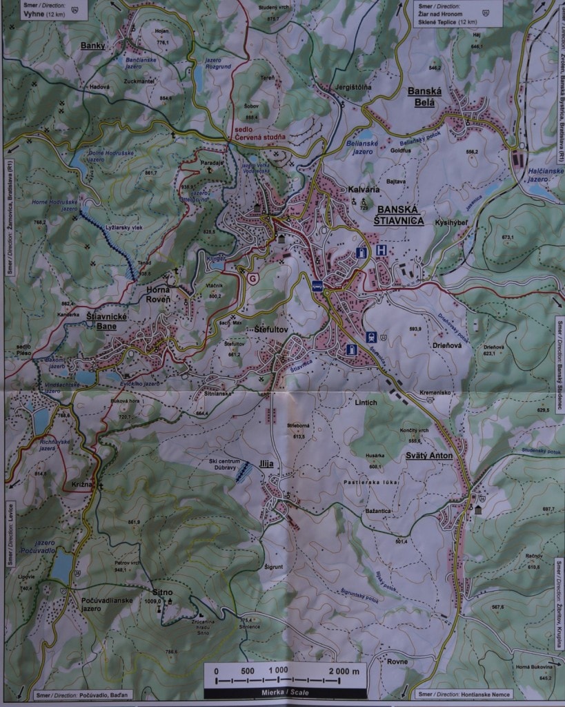 Tourist Map Banska Stiavnica