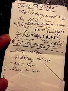 USA - Chicago Nightclubs – List