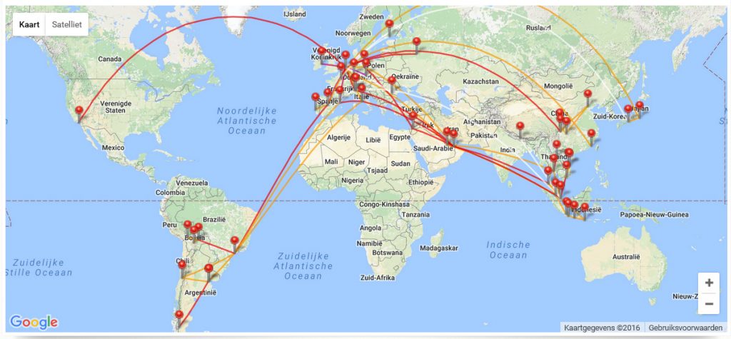 My 2016 was a year full of bleisure travel: 82 flights; 174 hotel nights; 21 countries