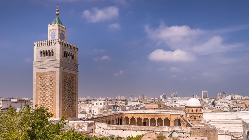 Tunis Medina Grand Mosque - TUNISIA - A two week Tunisia itinerary: a road trip to all the highlights