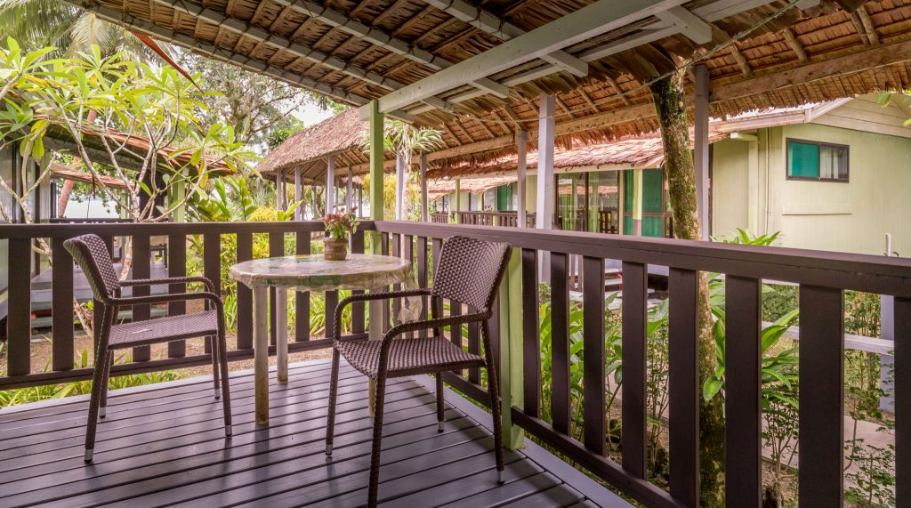 Bungalow terrace - SOLOMON ISLANDS - World class diving with Dive Munda & an Agnes Gateway Hotel stay