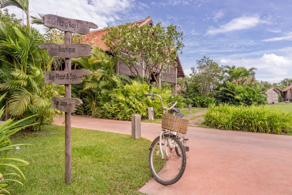 Biking the resort - CAMBODIA - Phum Baitang Resort, Siem Reap; must-stay luxury green village