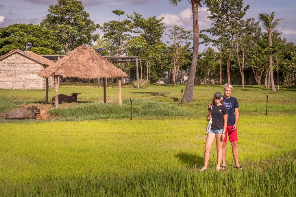 Garden walk buffalo - CAMBODIA - Phum Baitang Resort, Siem Reap; must-stay luxury green village