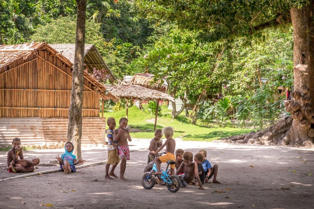 Local kids village - SOLOMON ISLANDS - Savo Island day trip from Honiara (Guadalcanal)