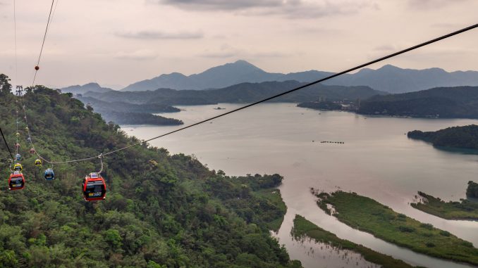 Cable Car lake view - TAIWAN - Day trip to Sun Moon Lake from Taipei or Taichung Cable Car lake view - TAIWAN - Day trip to Sun Moon Lake from Taipei or Taichung