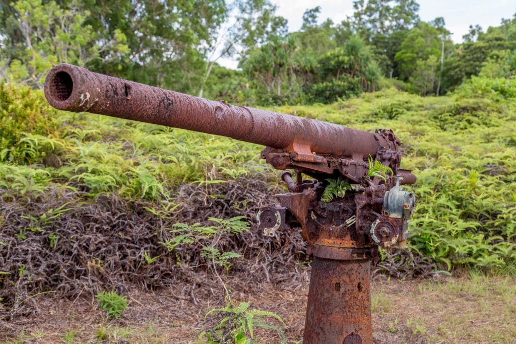 Anti air canon - MICRONESIA FSM - Things to do on Yap island tour & how to get there