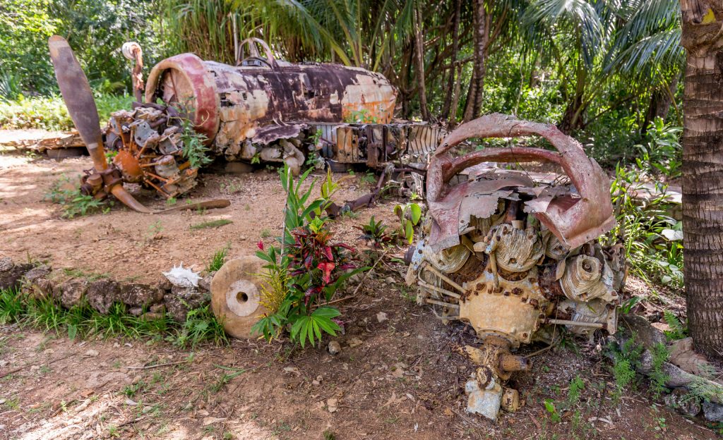 Japanese WWII plane - MICRONESIA FSM - Things to do on Yap island tour & how to get there