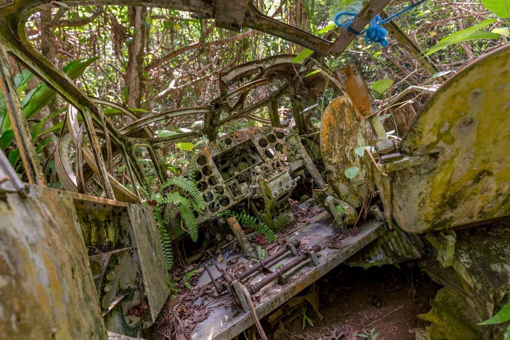 Japanese WWII plane - MICRONESIA FSM - Things to do on Yap island tour & how to get there