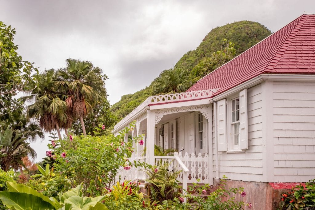 Outside view - SABA - Best Accommodation: Old World style at the Hidden Garden Villa