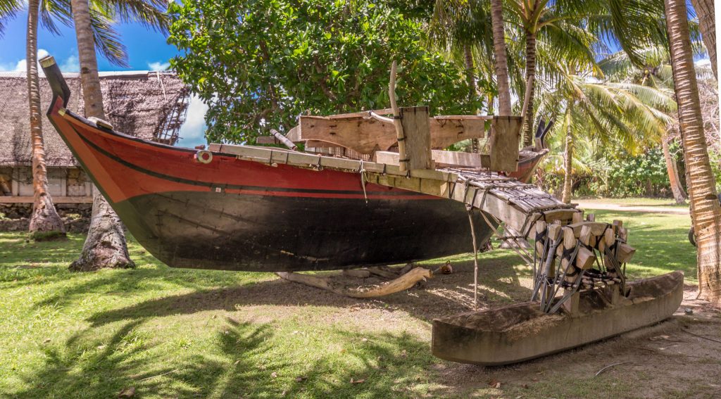 Traditional outrigger canoe - MICRONESIA FSM - Things to do on Yap island tour & how to get there