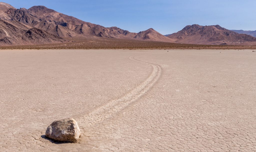 USA - Driving off road in the Death Valley: Titus Canyon & Racetrack Playa