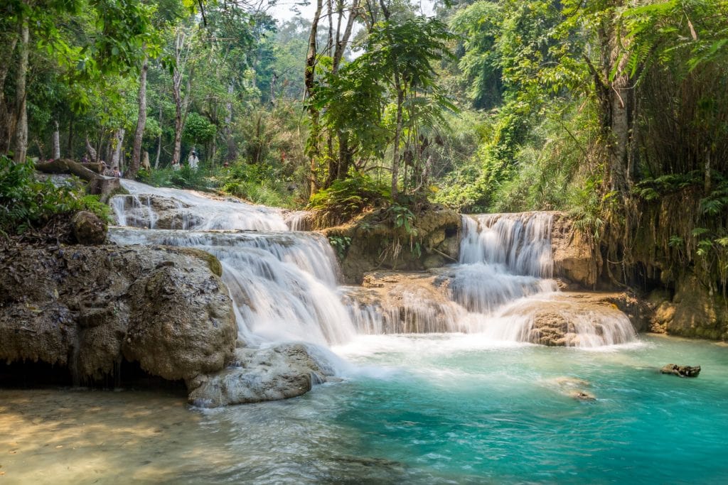 LAOS – Country side and the Kuang Si Falls as a day trip from Luang Prabang