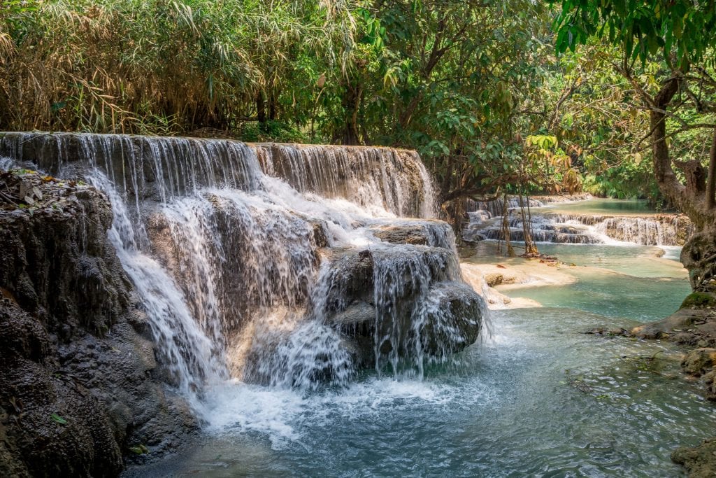 LAOS – Country side and the Kuang Si Falls as a day trip from Luang Prabang