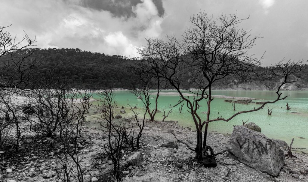 INDONESIA - Alien landscapes at Kawah Putih / White Crater as a day trip from Bandung