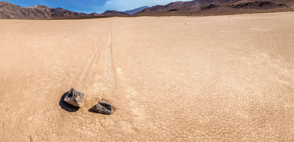 USA - Driving off road in the Death Valley: Titus Canyon & Racetrack Playa