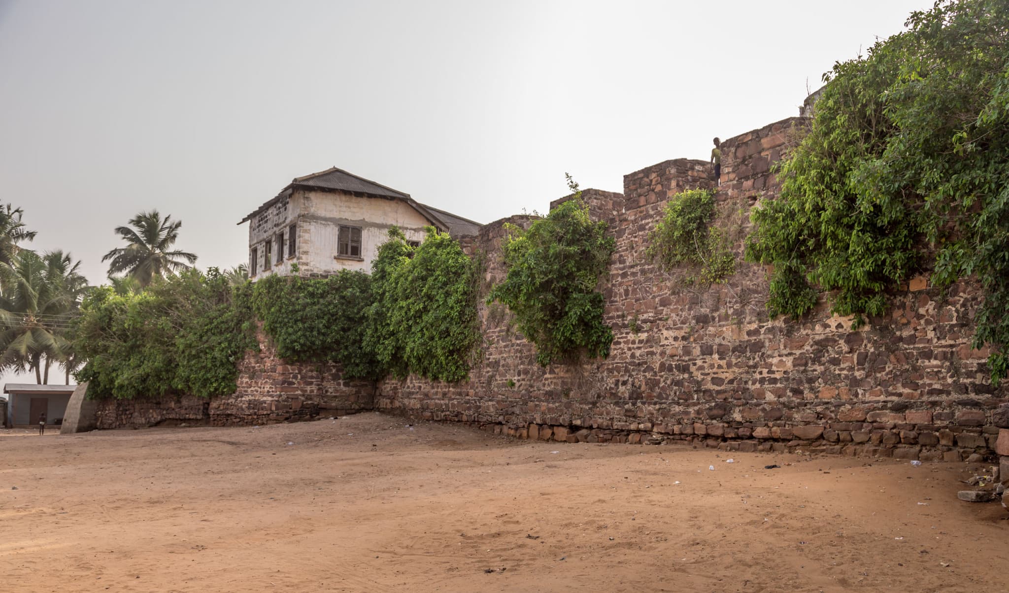 English fort Vredenburg Komende wall - GHANA - 5 lesser known slave forts; day trip from Takoradi