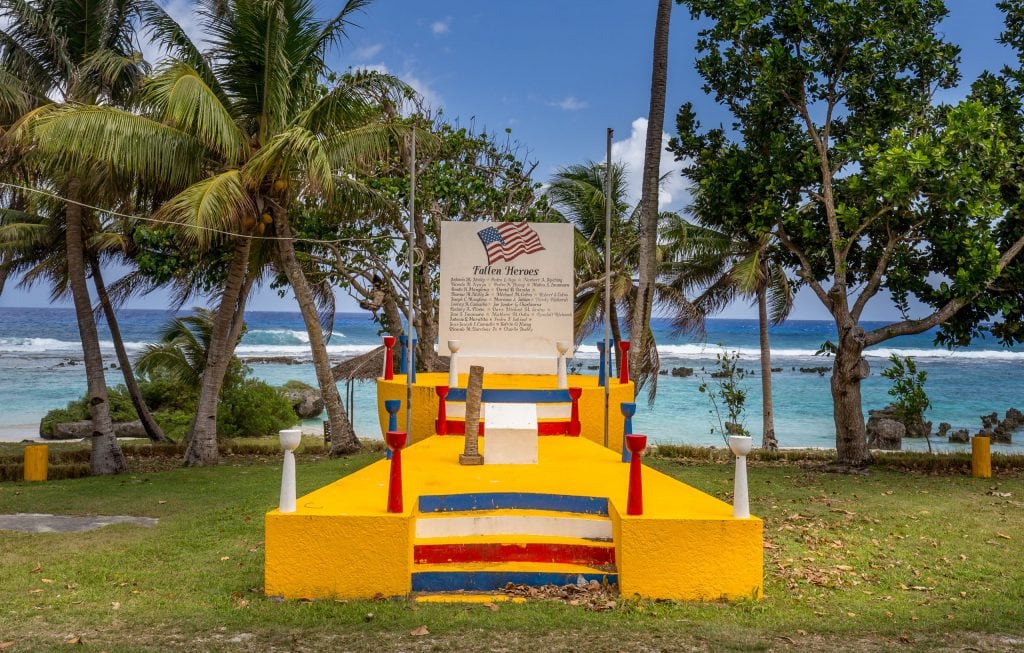 Fallen heroes memorial - MARIANA ISLANDS - Must see places on a Rota island overnight trip; the unspoiled marianas