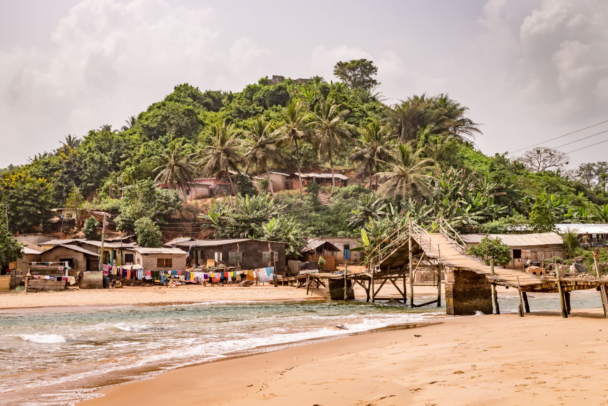 Fort Batenstein Butri hill view - GHANA - 5 lesser known slave forts; day trip from Takoradi