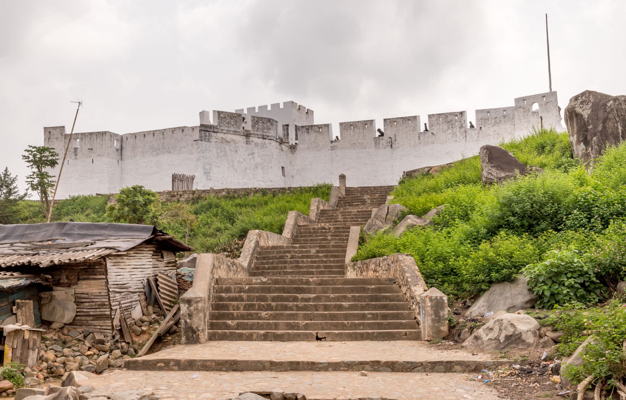 Fort Metal Cross Dixcove entrance - GHANA - 5 lesser known slave forts; day trip from Takoradi