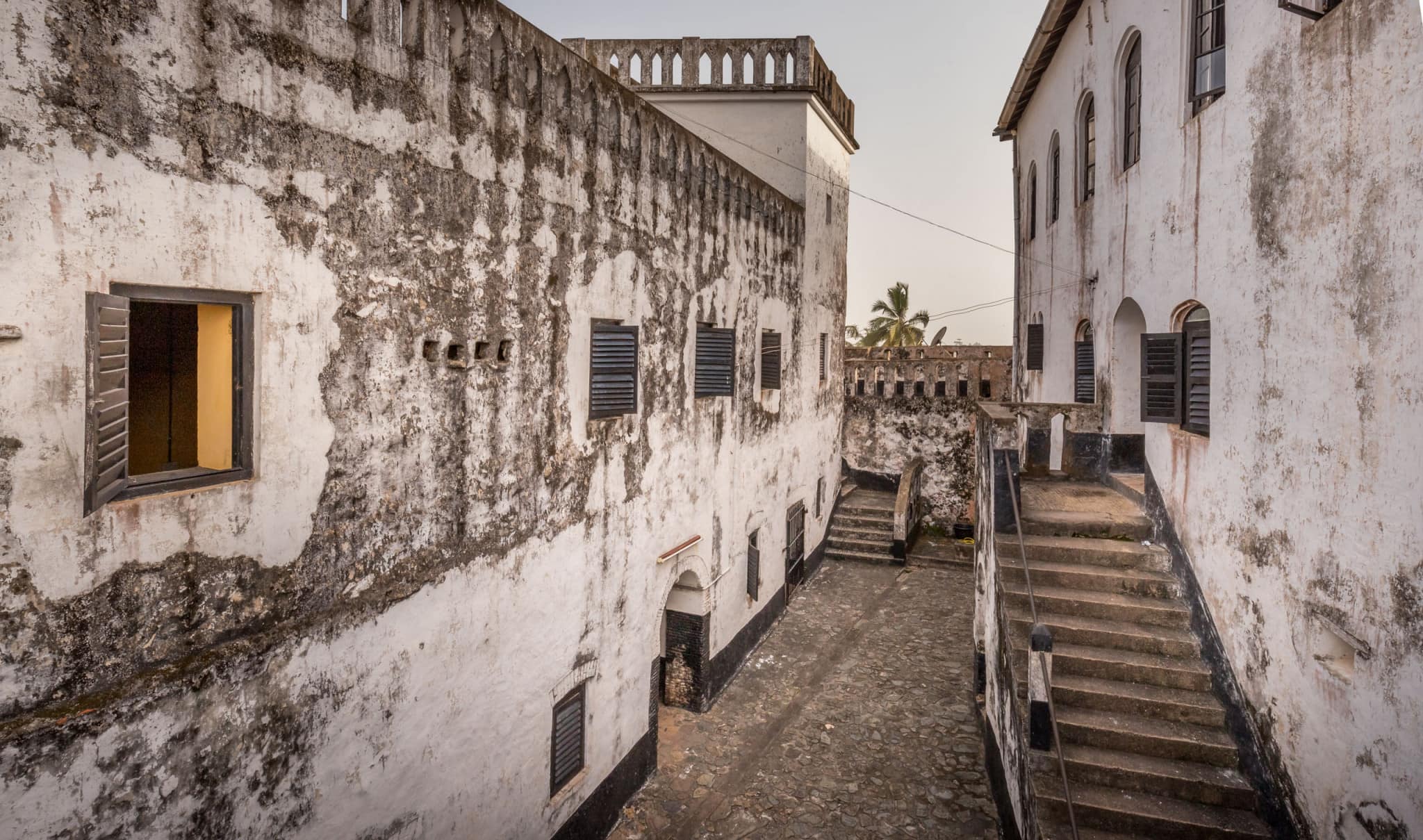 Fort Saint Antony Axim courtyard - GHANA - 5 lesser known slave forts; day trip from Takoradi