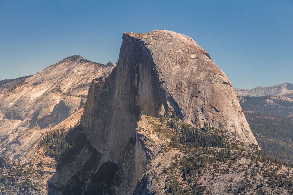 Glacier point Half Dome close up - USA - The best Yosemite itinerary for first time visitors (1 or 2 days)