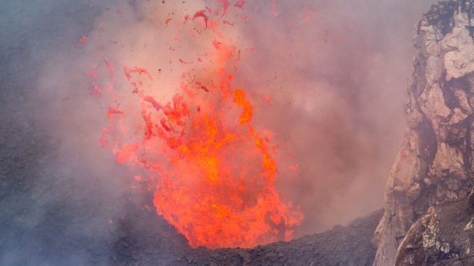 Huge lava explosion - VANUATU - Tanna Island day trip: Mt. Yasur active volcano tour Huge lava explosion - VANUATU - Tanna Island day trip: Mt. Yasur active volcano tour
