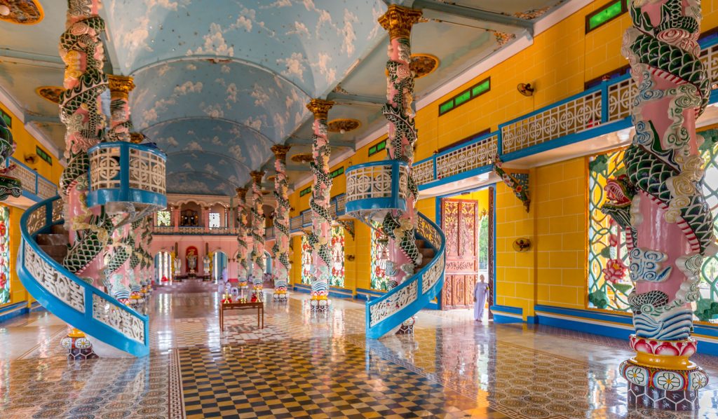 Inside View Cao Dai Temple - VIETNAM - Must do day trip: Cu Chi tunnels and Cao Dai Temple from Ho Chi Min City