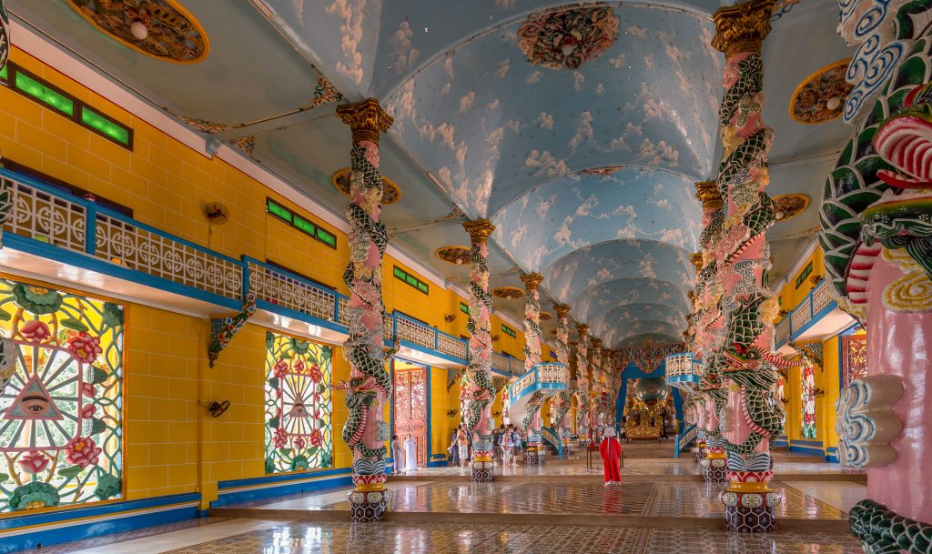Inside View Cao Dai Temple - VIETNAM - Must do day trip: Cu Chi tunnels and Cao Dai Temple from Ho Chi Min City