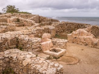 Kerkouane Punic City houses with sea view - TUNISIA - Kerkouane Punic town day trip from Tunis or Sousse