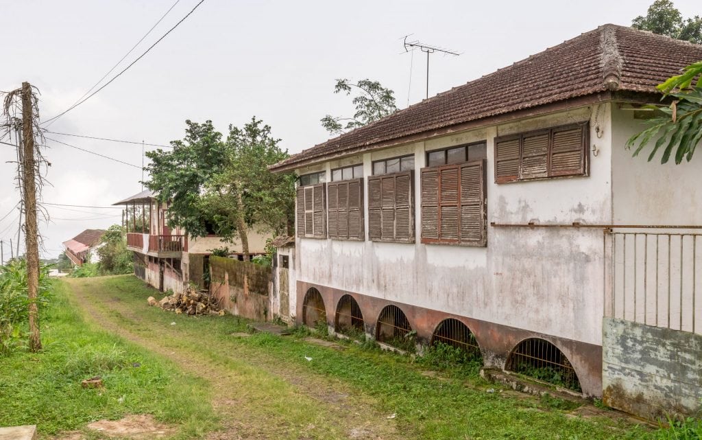 Monte Cafe processing residential buildings - SÃO TOMÉ & PRÍNCIPE - Central São Tomé day trip; culture & nature on paradise island