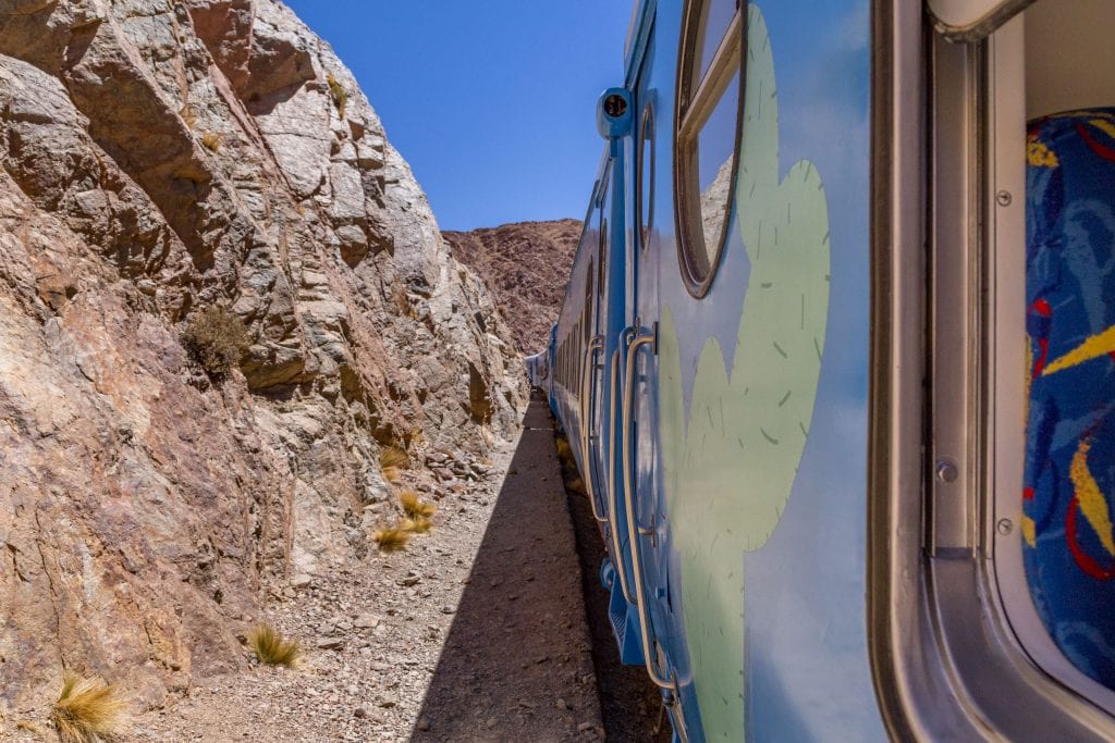 Narrow Passage - ARGENTINA - Train to the Clouds; a must-do ride in the Andes near Salta