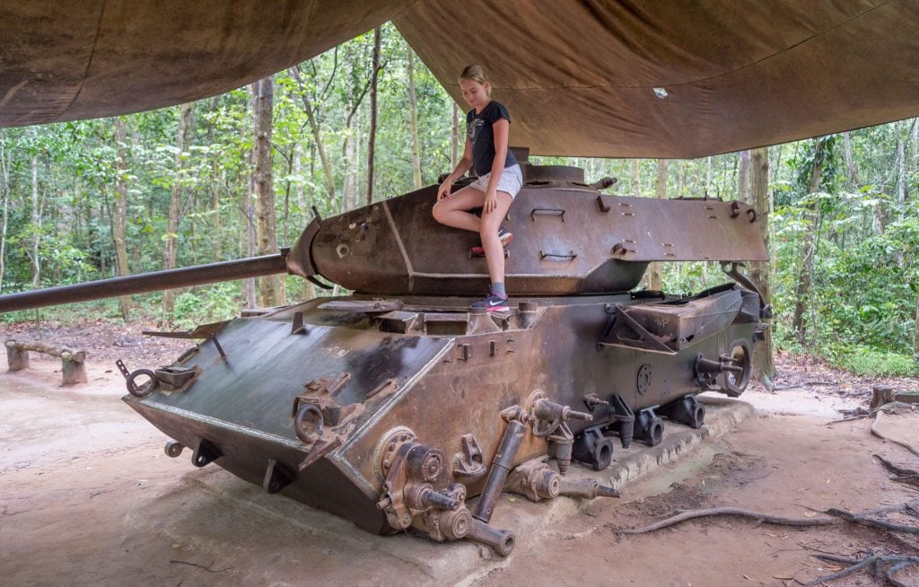Old Military Tank - VIETNAM - Must do day trip: Cu Chi tunnels and Cao Dai Temple from Ho Chi Min City