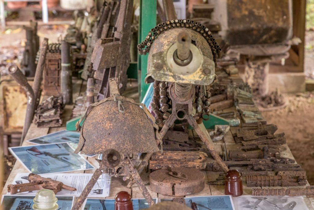 Peter Joseph WWII museum guns - SOLOMON ISLANDS - Skull Island Munda & New Georgia WWII history day trip