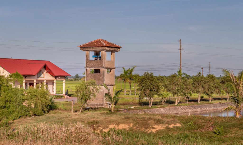 Guard tower at DMZ - VIETNAM - DMZ day tour from Hue; the must see places