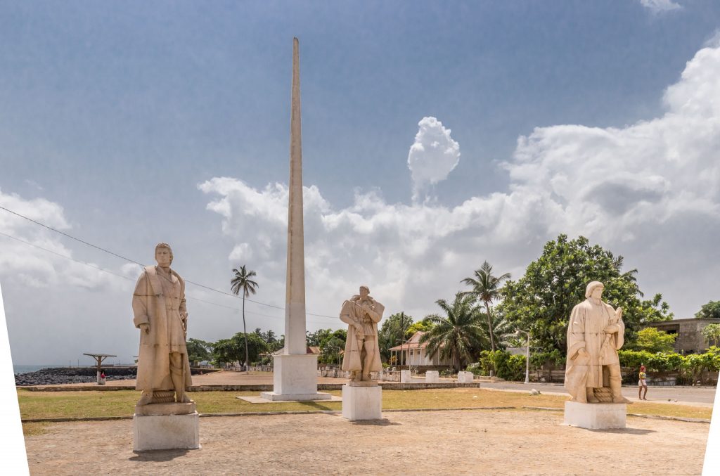 San Sebastian Fort statues - SÃO TOMÉ & PRÍNCIPE - Central São Tomé day trip; culture & nature on paradise island