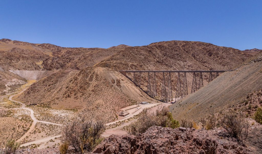 Viaduct Polvorilla first view - ARGENTINA - Train to the Clouds; a must-do ride in the Andes near Salta