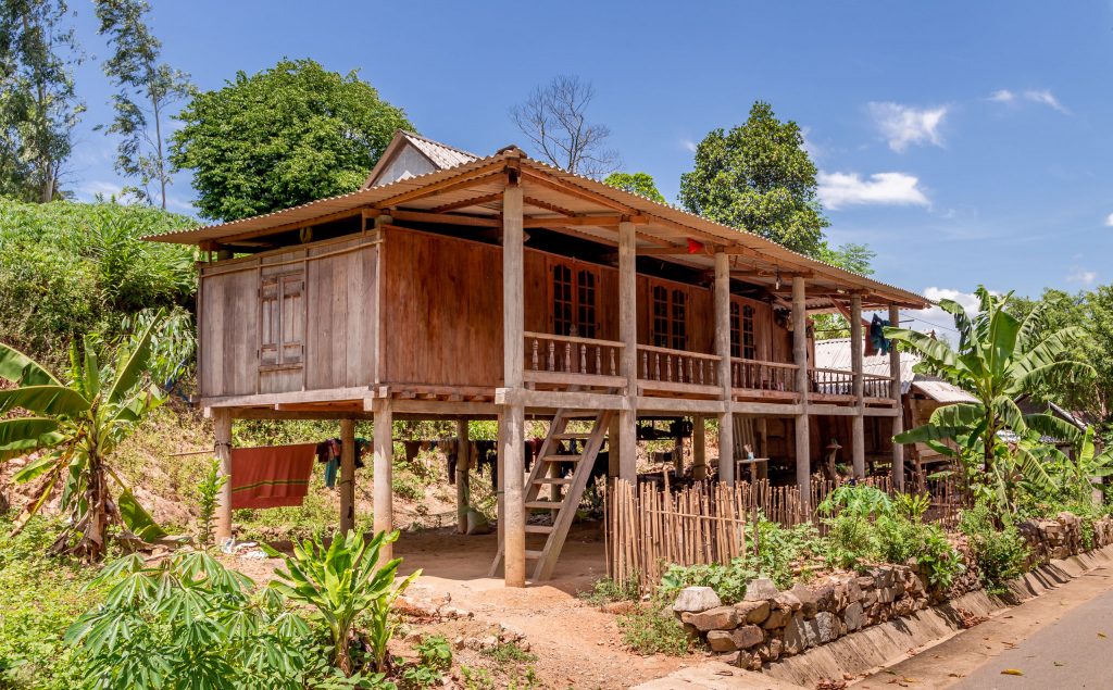 Wooden stilt house - VIETNAM - DMZ day tour from Hue; the must see places