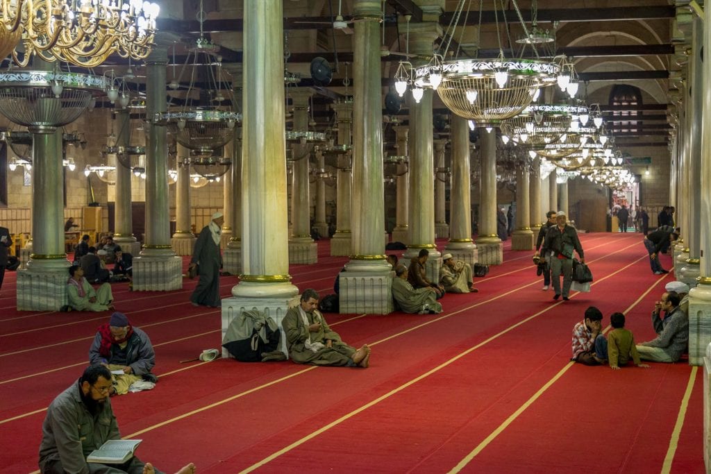 EGYPT - Islamic Cairo: The historical Muizz Street and Al-Rifai & Sultan Hassan Mosque