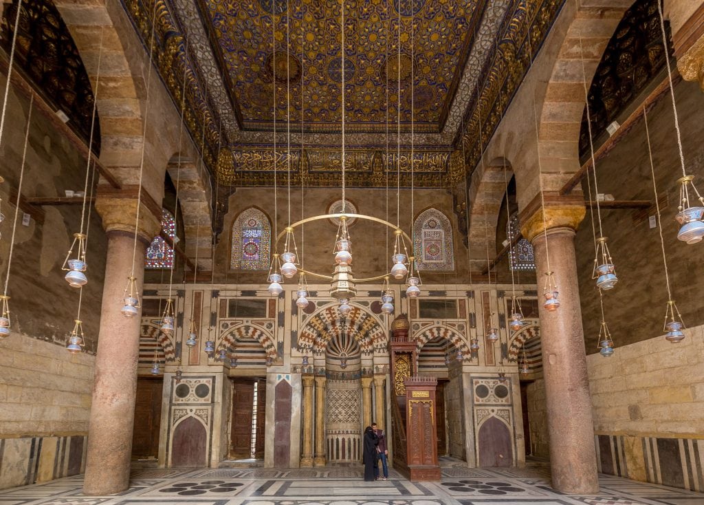 EGYPT - Islamic Cairo: The historical Muizz Street and Al-Rifai & Sultan Hassan Mosque