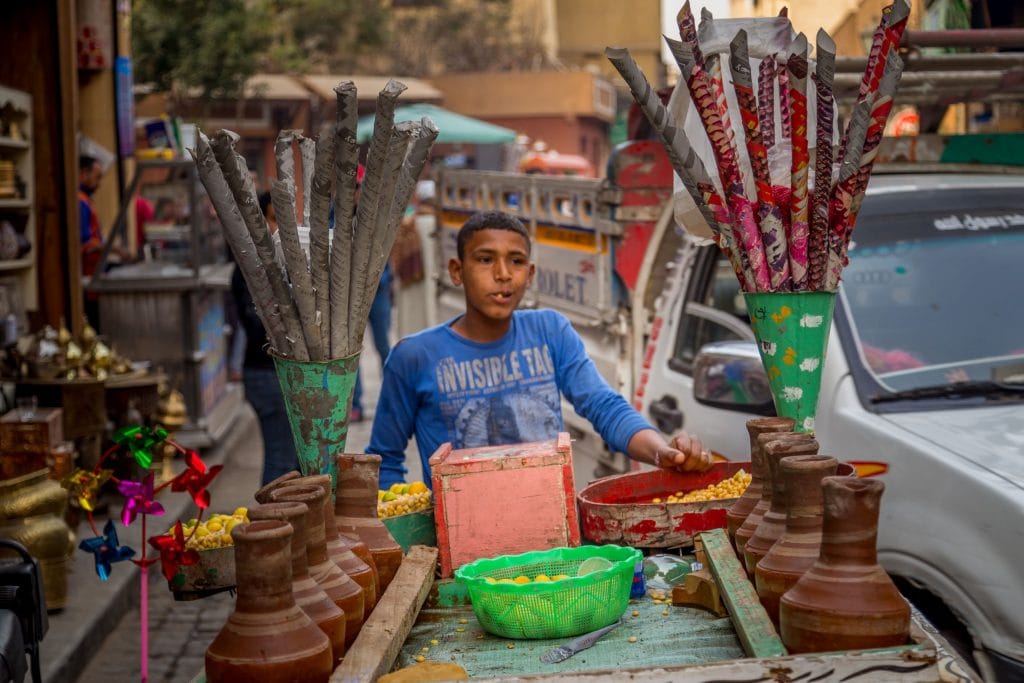 EGYPT - Islamic Cairo: The historical Muizz Street and Al-Rifai & Sultan Hassan Mosque