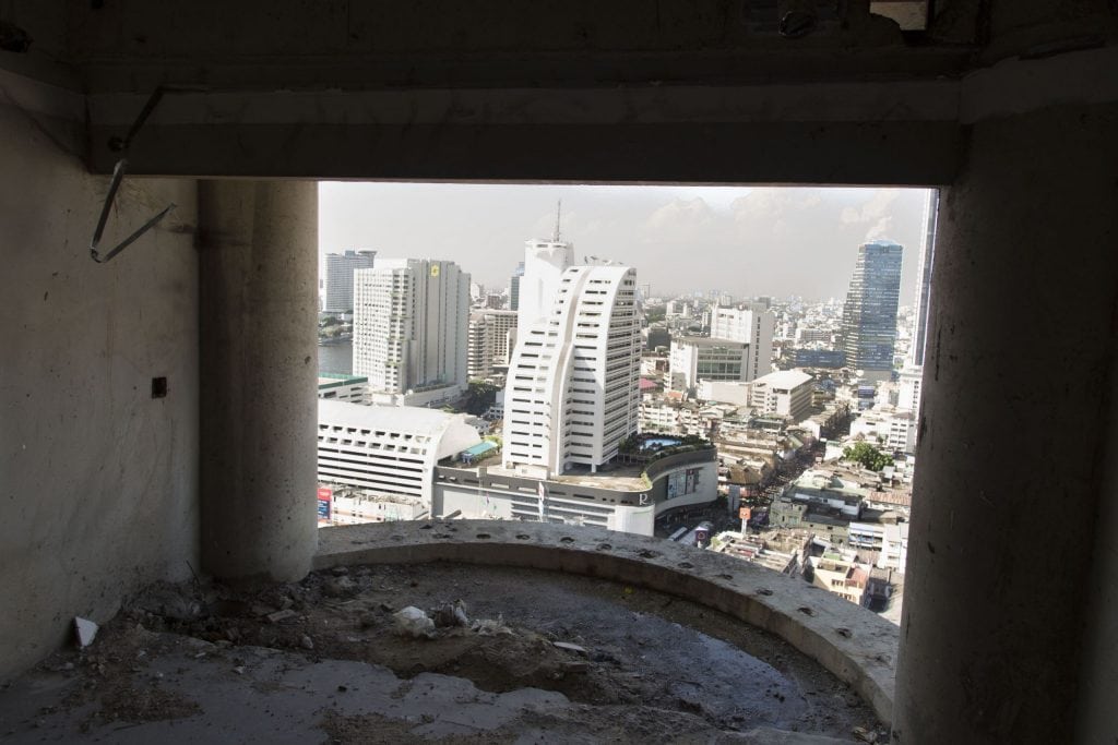 THAILAND - Urban exploring the abandoned Sathorn Unique Tower in Bangkok