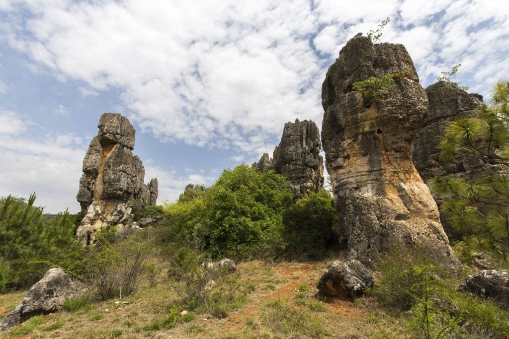 CHINA – A day trip from Kunming to the surrealistic Shilin Stone Forest karst landscape