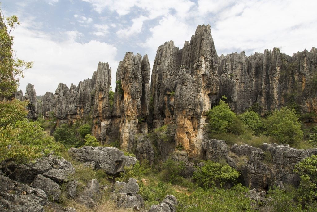 CHINA – A day trip from Kunming to the surrealistic Shilin Stone Forest karst landscape