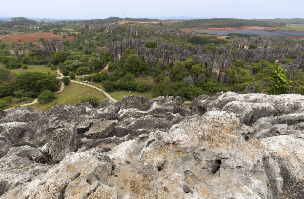 CHINA – A day trip from Kunming to the surrealistic Shilin Stone Forest karst landscape
