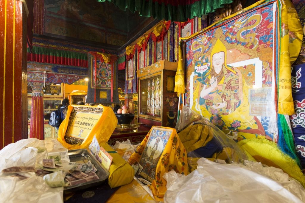 TIBET - Drepung and Sera monastery in Lhasa with monks debating