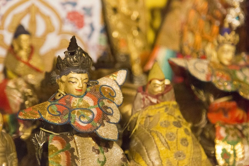 TIBET - Drepung and Sera monastery in Lhasa with monks debating