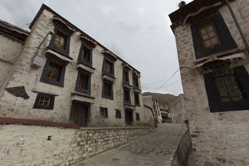 TIBET - Drepung and Sera monastery in Lhasa with monks debating